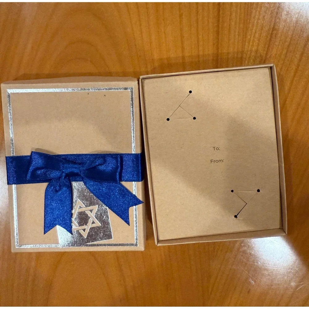 Happy Hanukkah Party Favor Bags Gift‎ Set - Dreidel, Cards, Totes